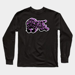 Retro Cool Cat Mom - violet Long Sleeve T-Shirt